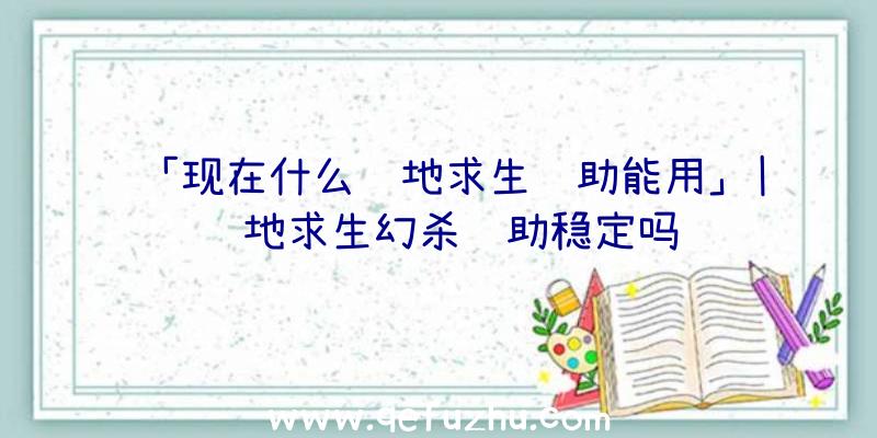 「现在什么绝地求生辅助能用」|绝地求生幻杀辅助稳定吗